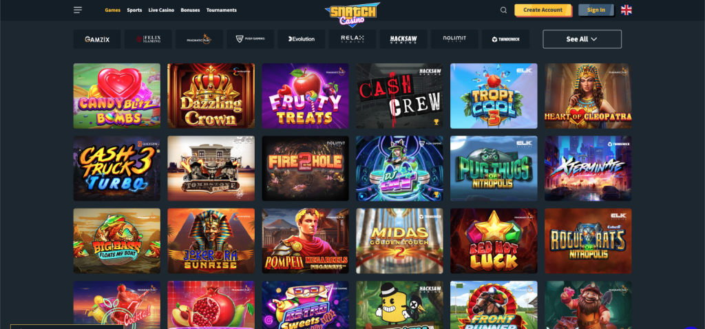 Snatch Casino jocuri slot