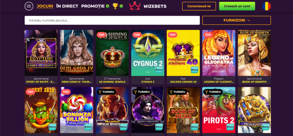 WizeBets Casino sloturi