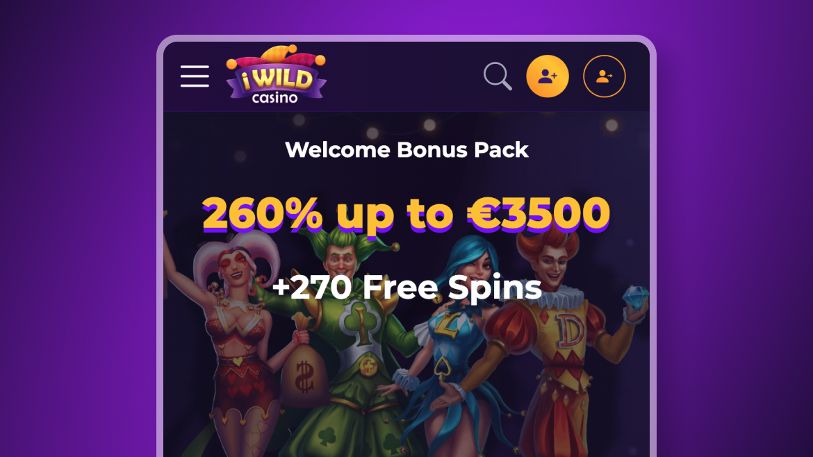 iWild Casino - Înregistrare - Pasul 1