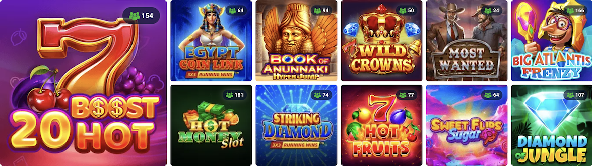 20Bet casino sloturi