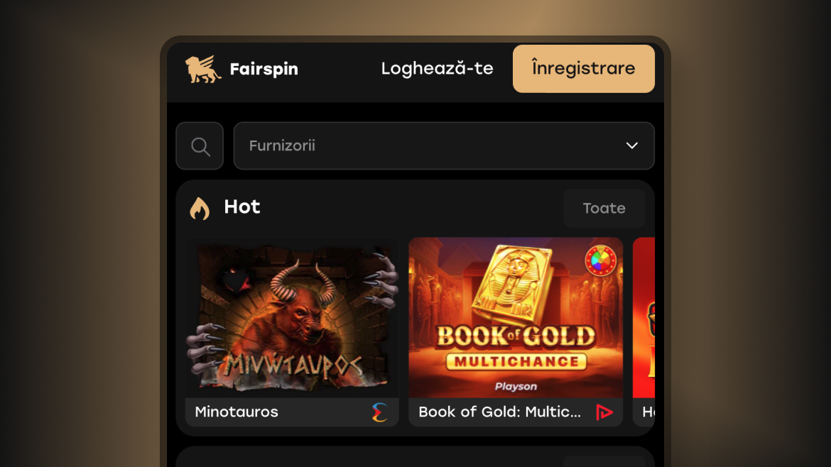 Fairspin cazinou - Înregistrare - Pasul 1