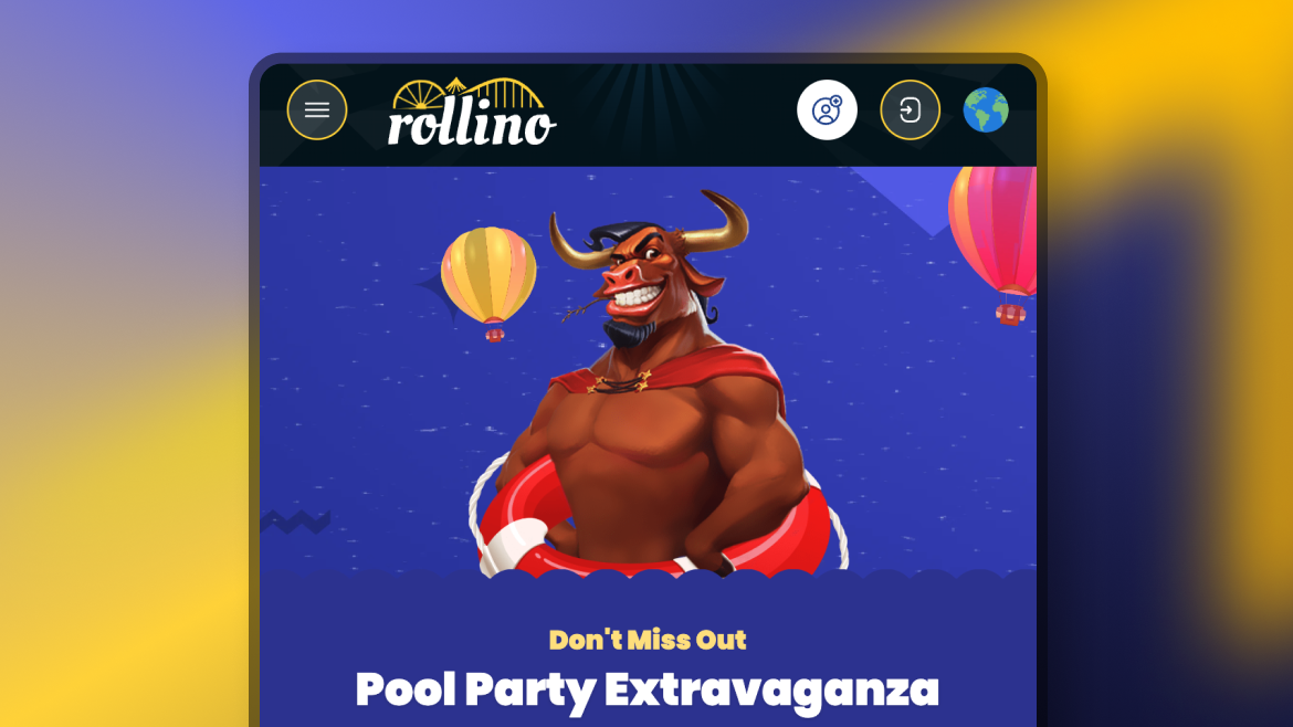 Rollino Casino - Înregistrare - pasul 1