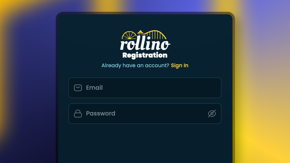 Rollino Casino - Înregistrare - pasul 2