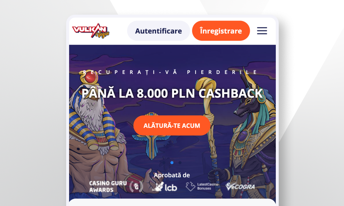 Vulkan Vegas Casino - Înregistrare - Pasul 1