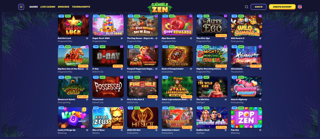 GambleZen Casino Jocuri cu sloturi